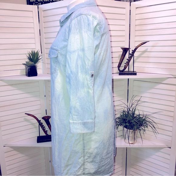 Vintage Y2K jeans shirt dress sz 1XL - Picture 3 of 9